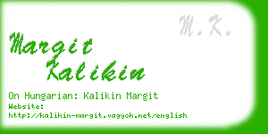 margit kalikin business card